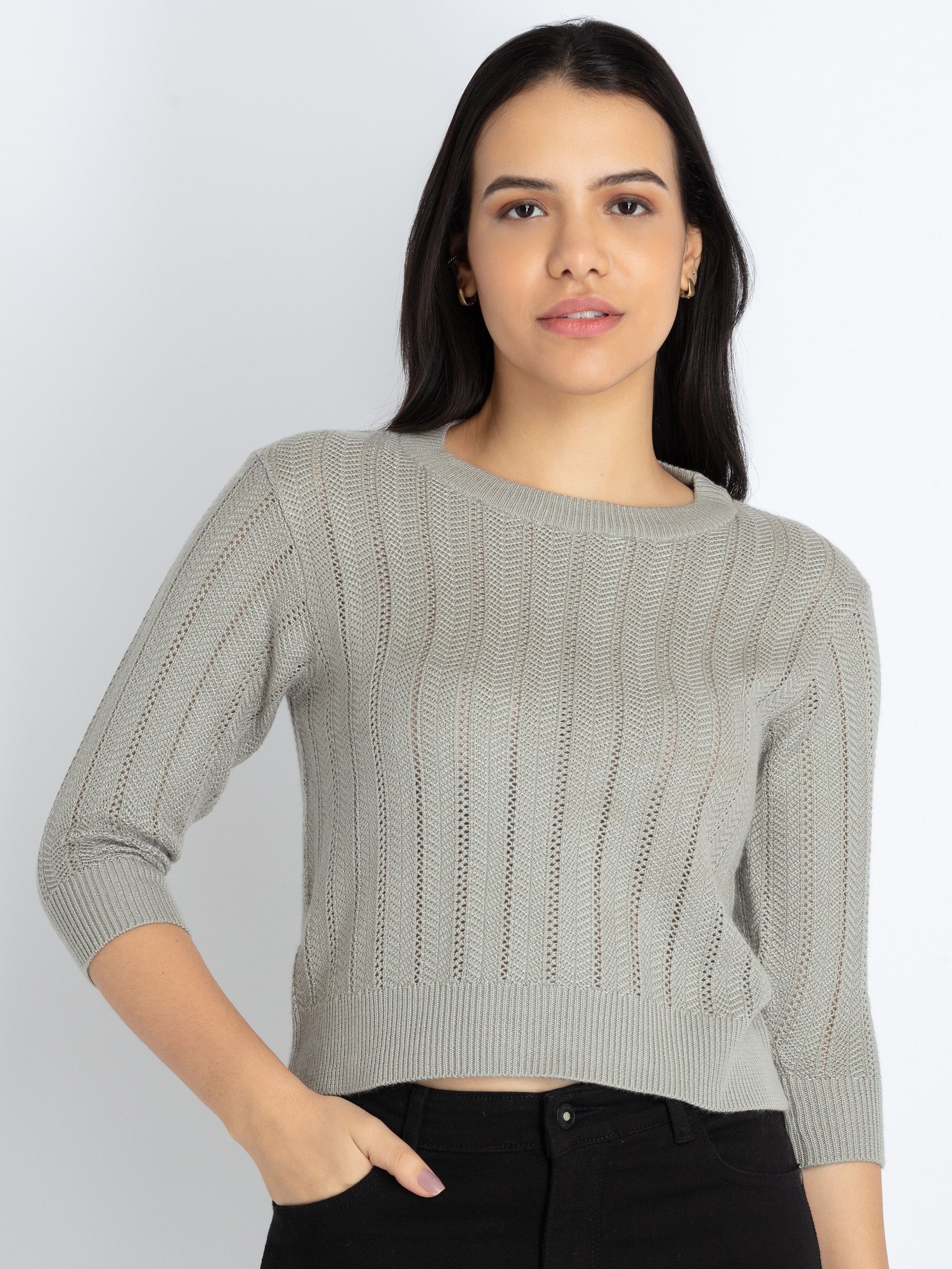round neck sweater for women