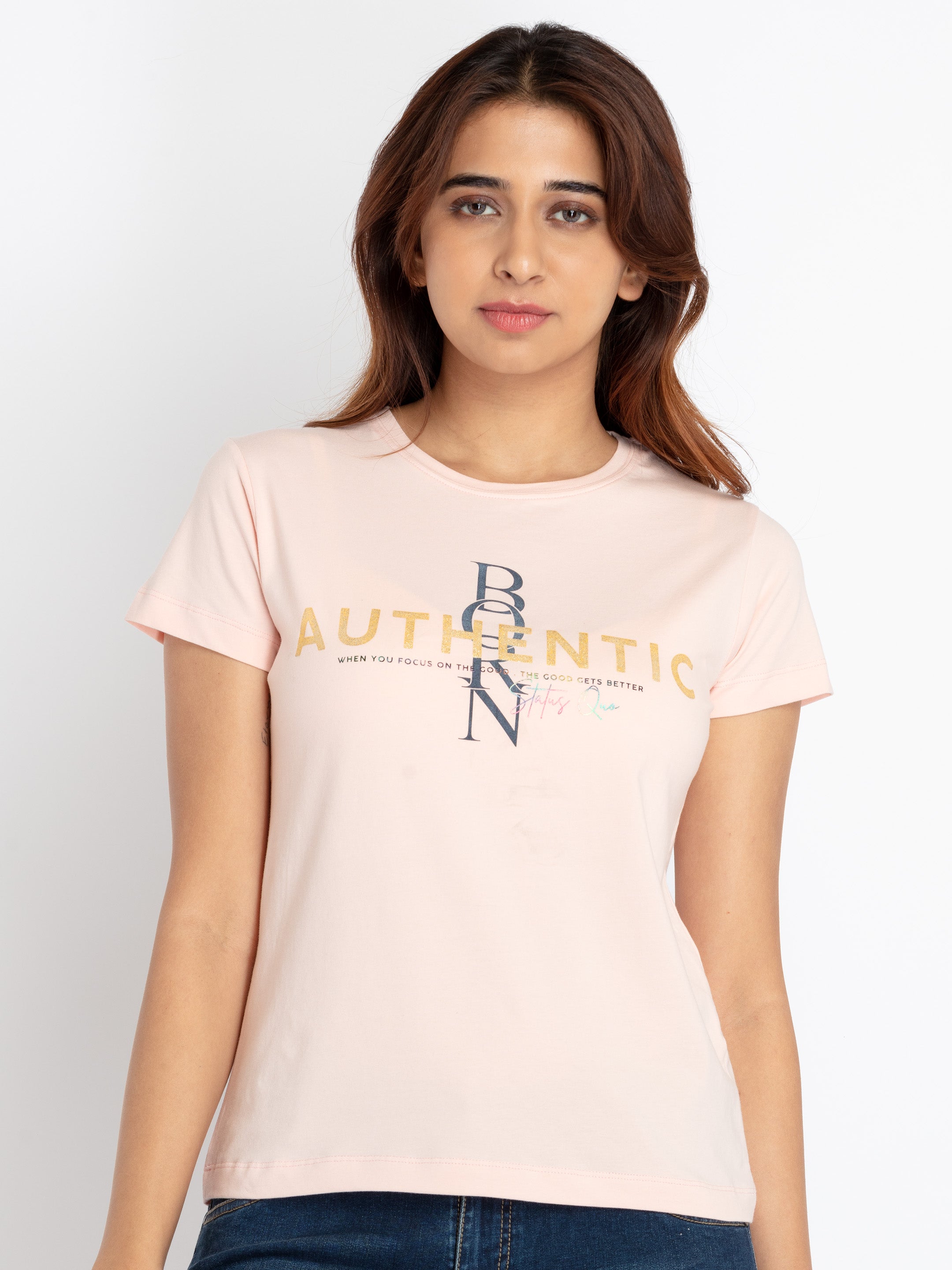 Status Quo |Womens Printed T-Shirt - S, M,  L,  XL,  XXL, 3XL, 4XL, 5XL Status Quo |Womens Printed T-Shirt - S, M,  L,  XL,  XXL, 3XL, 4XL, 5XL