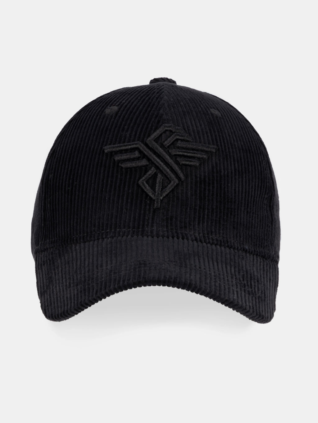 Status Quo Black Corduroy Cap with Embroidered Logo