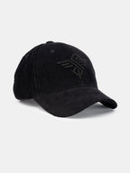 Status Quo Black Corduroy Cap with Embroidered Logo