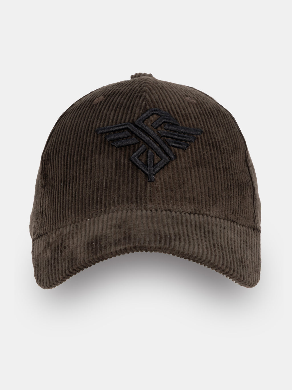 Status Quo Olive Corduroy Cap with Embroidered Logo