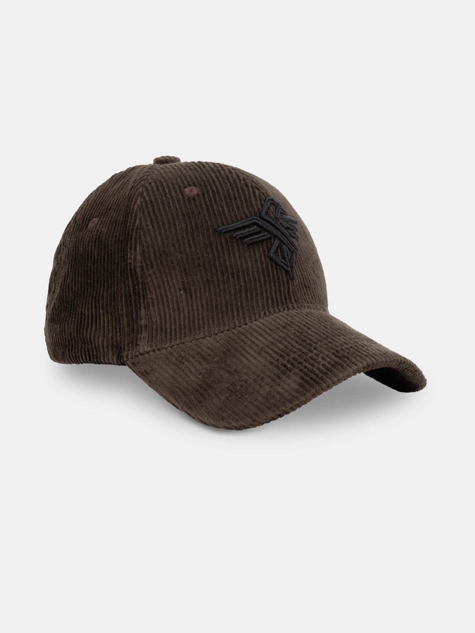 Status Quo Olive Corduroy Cap with Embroidered Logo