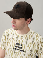 Status Quo Olive Corduroy Cap with Embroidered Logo