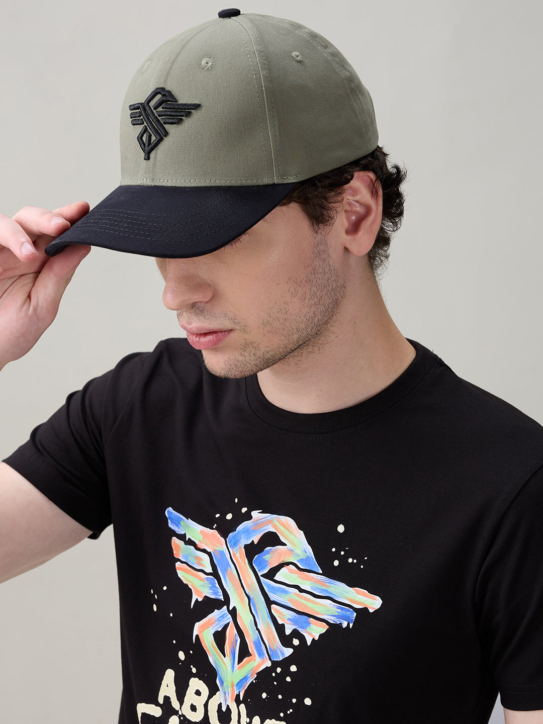 Status Quo Olive & Black Basketball Cap with Logo