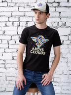 Status Quo White & Olive Trucker Cap with Rider Patch and Mesh Back