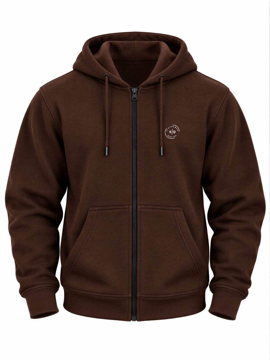 Solid Hooded Blended Regular Fit Sweatshirt