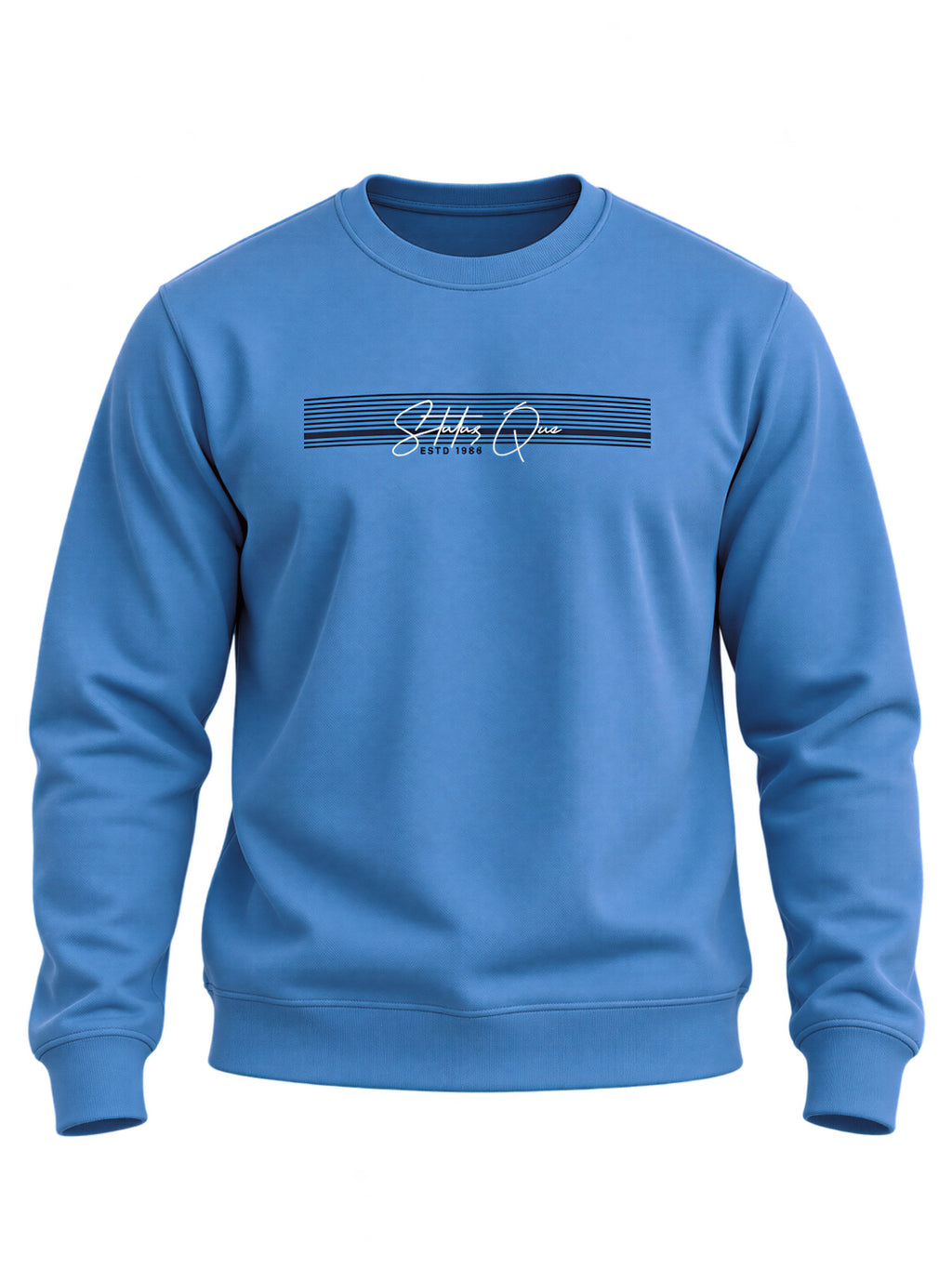 Solid Round Neck Blended Regular Fit Sweatshirt