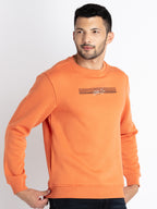 Men's Cotton Round Neck Pullover Sweatshirt