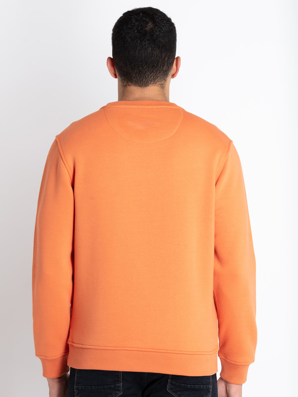 Men's Cotton Round Neck Pullover Sweatshirt