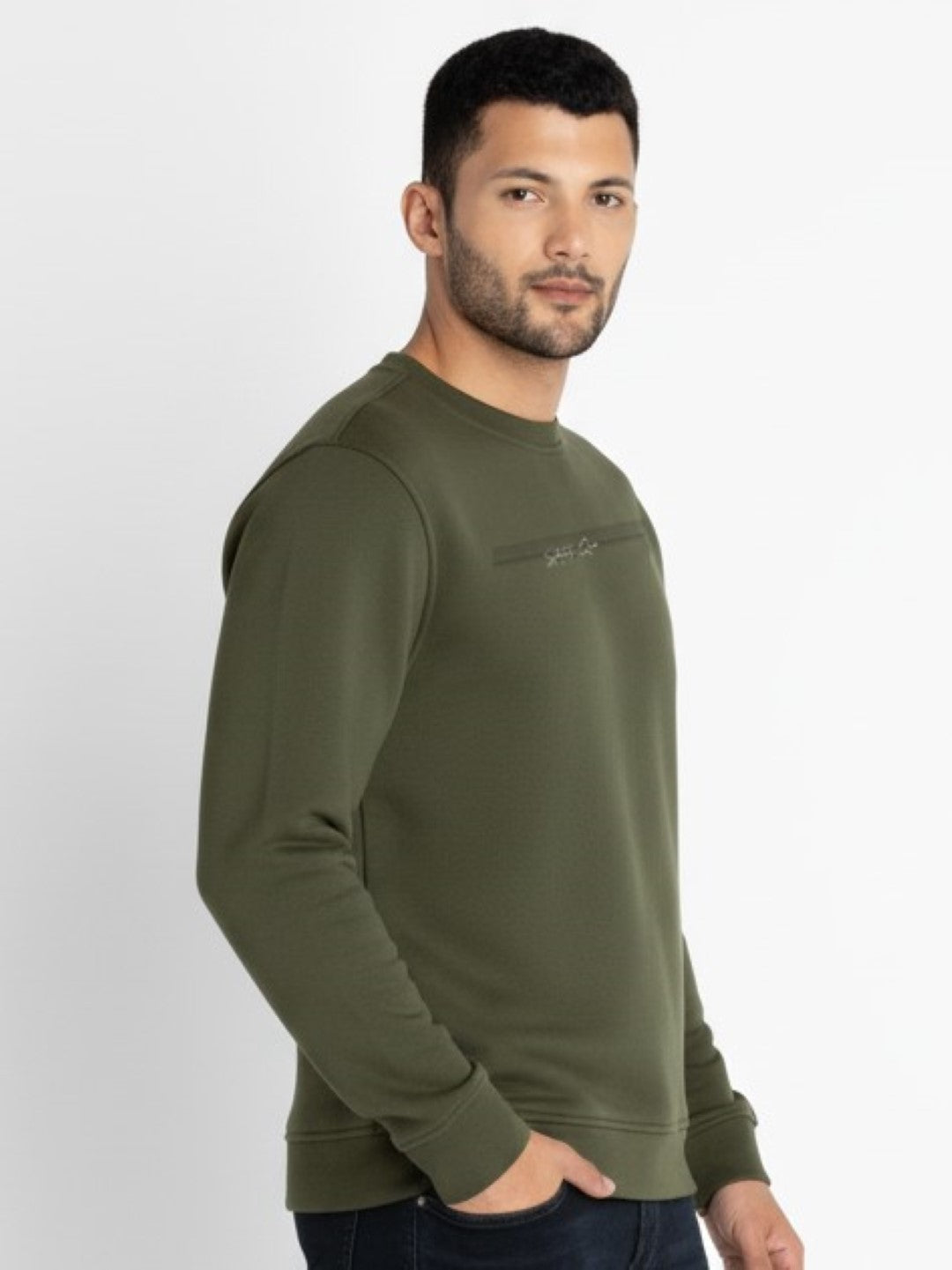 Typography Print Fleece Sweatshirt Secondary image