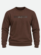 Mens Solid Round Neck Sweatshirt