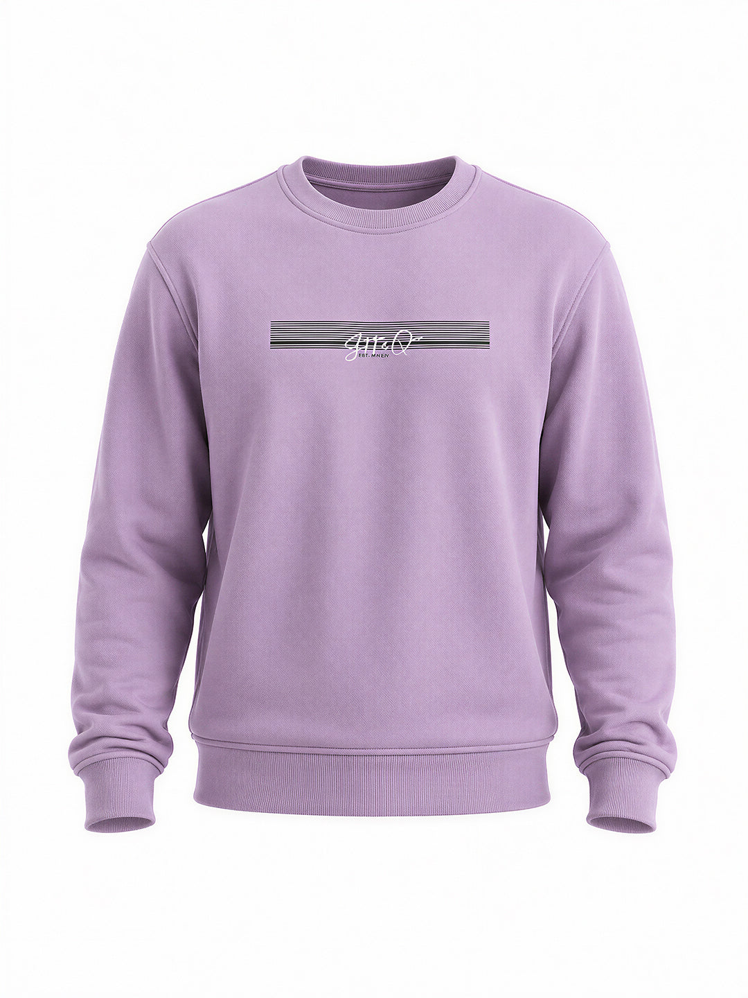 Men's Cotton Round Neck Pullover Sweatshirt