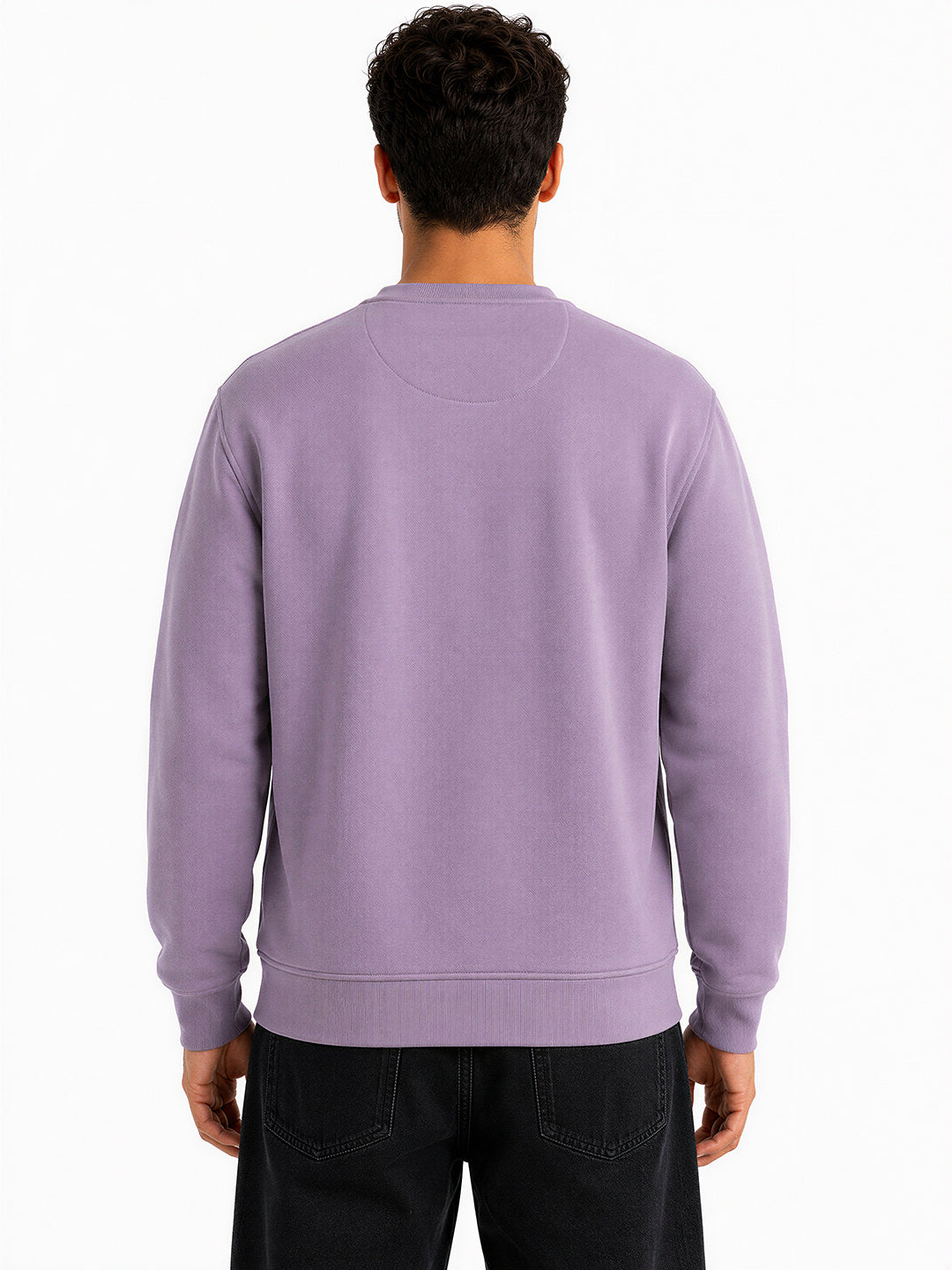 Men's Cotton Round Neck Pullover Sweatshirt