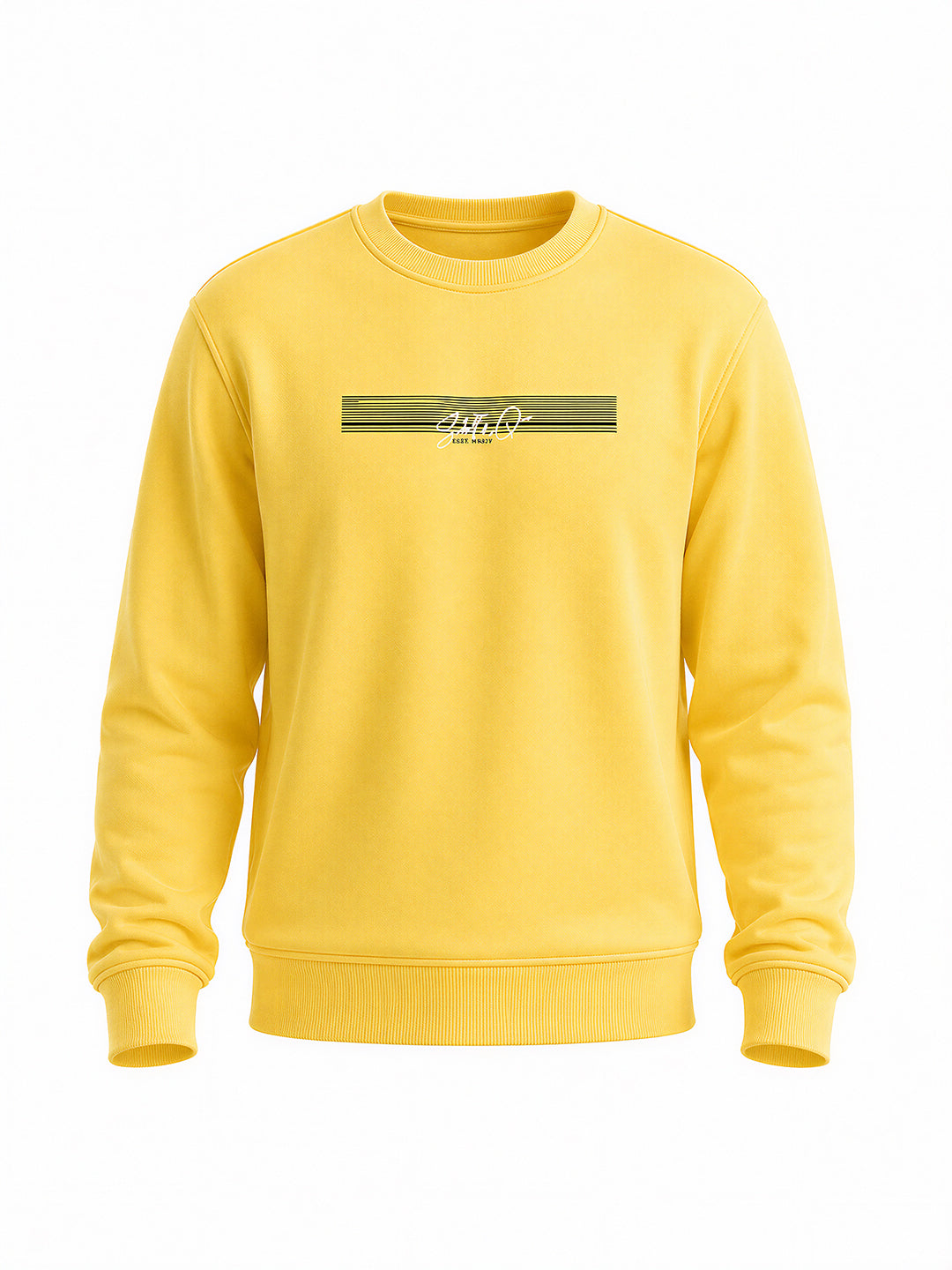 Men's Cotton Round Neck Pullover Sweatshirt