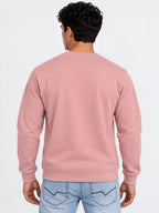 Mens Solid Round Neck Sweatshirt