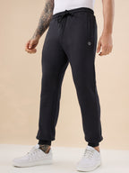 Status Quo Men's Solid Regular Fit Fleece Jogger with Drawstring Waist