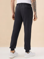 Status Quo Men's Solid Regular Fit Fleece Jogger with Drawstring Waist