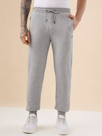 Status Quo Men's Solid Regular Fit Fleece Jogger with Drawstring Waist