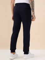 Men's Solid Regular Fit Fleece Jogger with Drawstring Waist