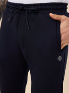 Men's Solid Regular Fit Fleece Jogger with Drawstring Waist