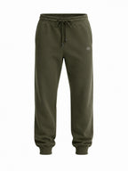 Solid Regular Fit Fleece Jogger with Drawstring Waist
