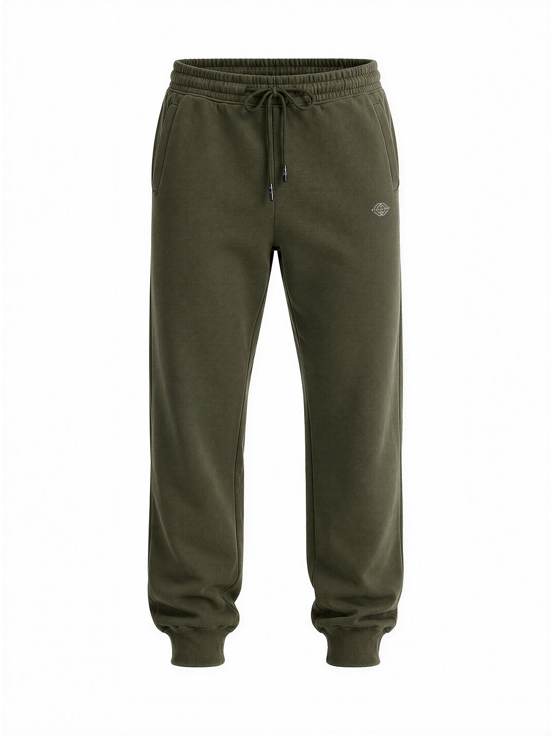 Solid Regular Fit Fleece Jogger with Drawstring Waist