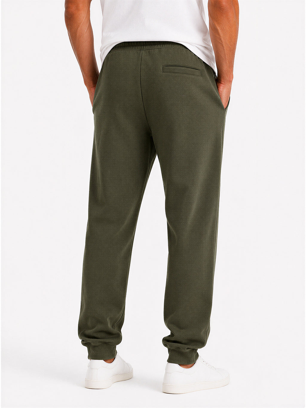 Solid Regular Fit Fleece Jogger with Drawstring Waist