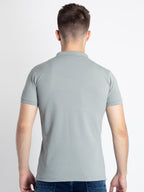 Men's Solid Half Sleeves Slim Fit Polo T-Shirt