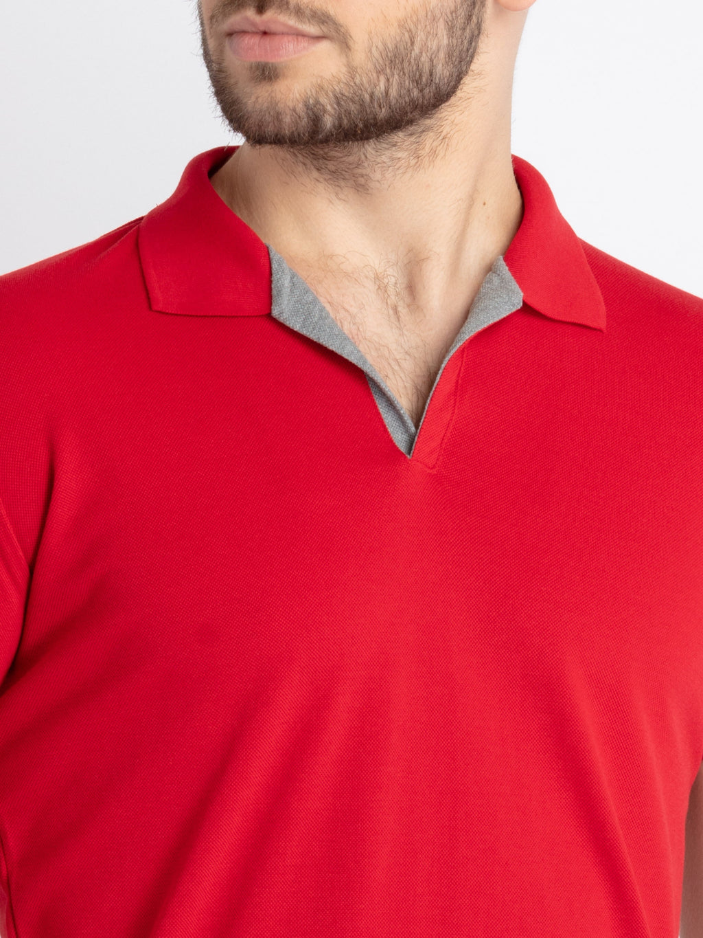 Mens Solid Half Sleeves Slim Fit Polo T-Shirt