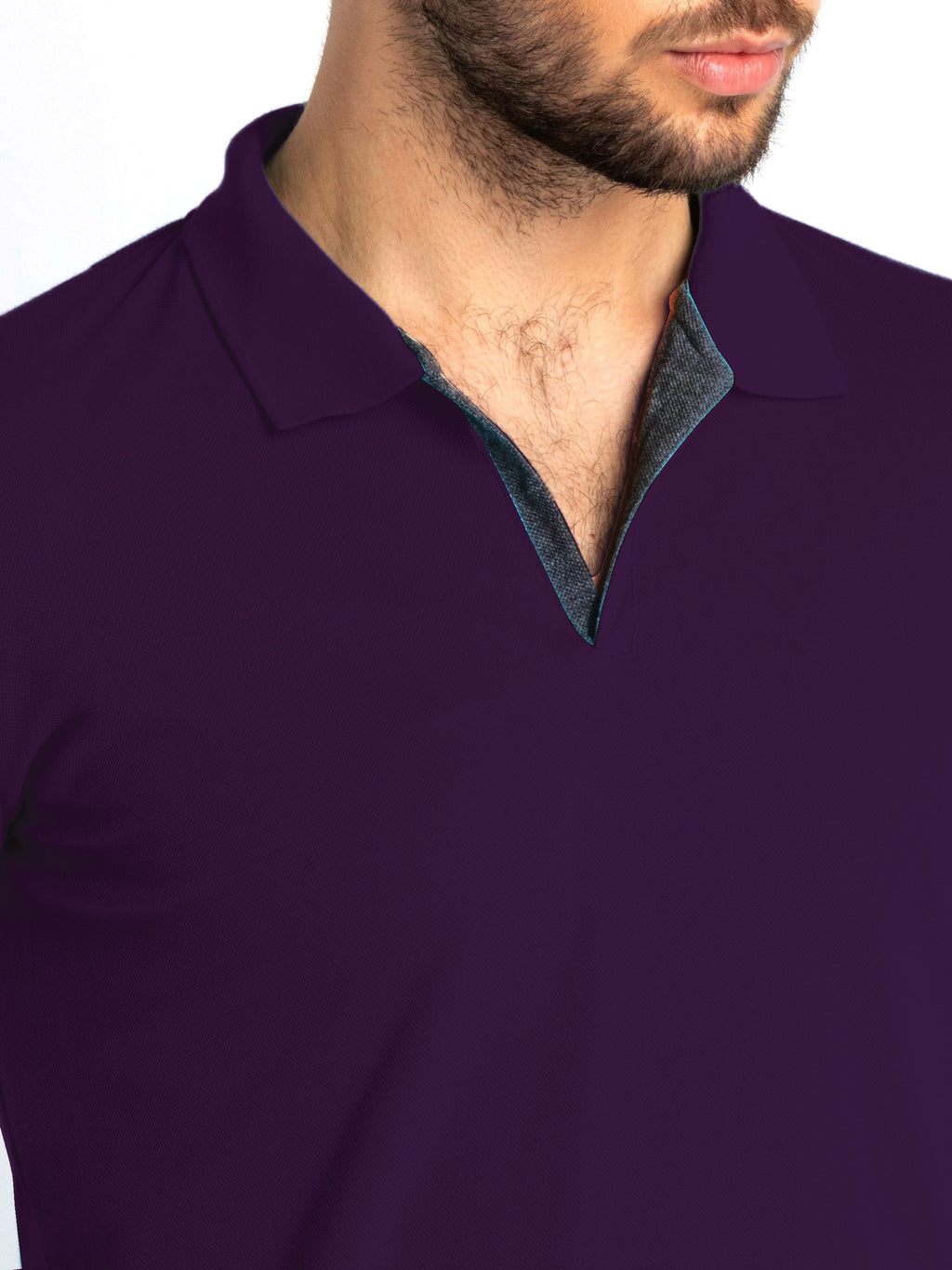 Men's Solid Half Sleeves Slim Fit Polo T-Shirt