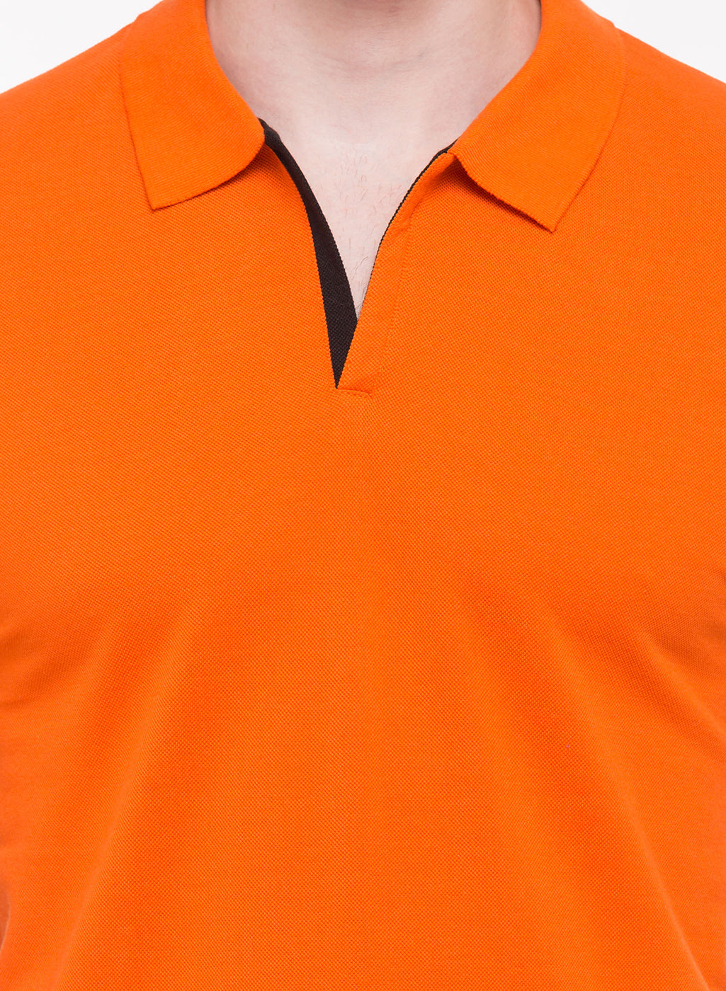 Men's Solid Half Sleeves Slim Fit Polo T-Shirt