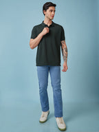 Men's Solid Polo Neck Half Sleeves T-shirts