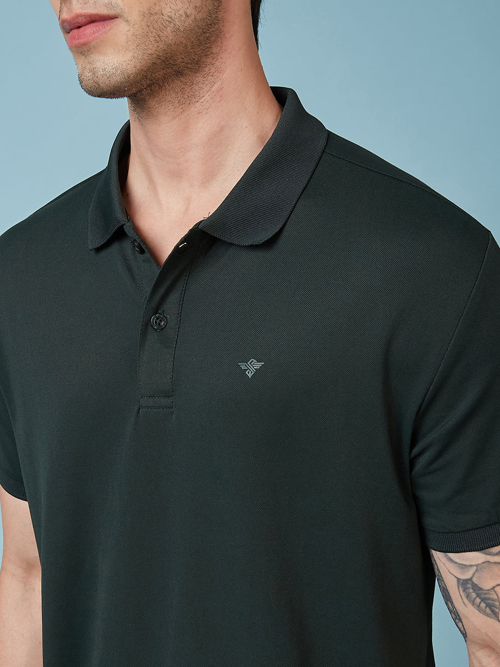 Men's Solid Polo Neck Half Sleeves T-shirts