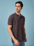 Men's Solid Polo Neck Half Sleeves T-shirts