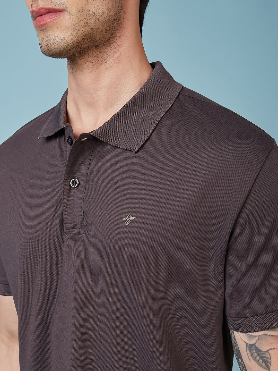 Men's Solid Polo Neck Half Sleeves T-shirts