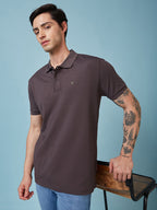 Men's Solid Polo Neck Half Sleeves T-shirts
