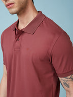 Men's Solid Polo Neck Half Sleeves T-shirts