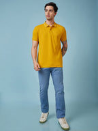 Men's Solid Polo Neck Half Sleeves T-shirts