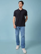 Men's Solid Polo Neck Half Sleeves T-shirts