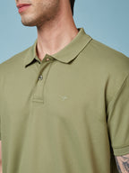 Men's Solid Polo Neck Half Sleeves T-shirts