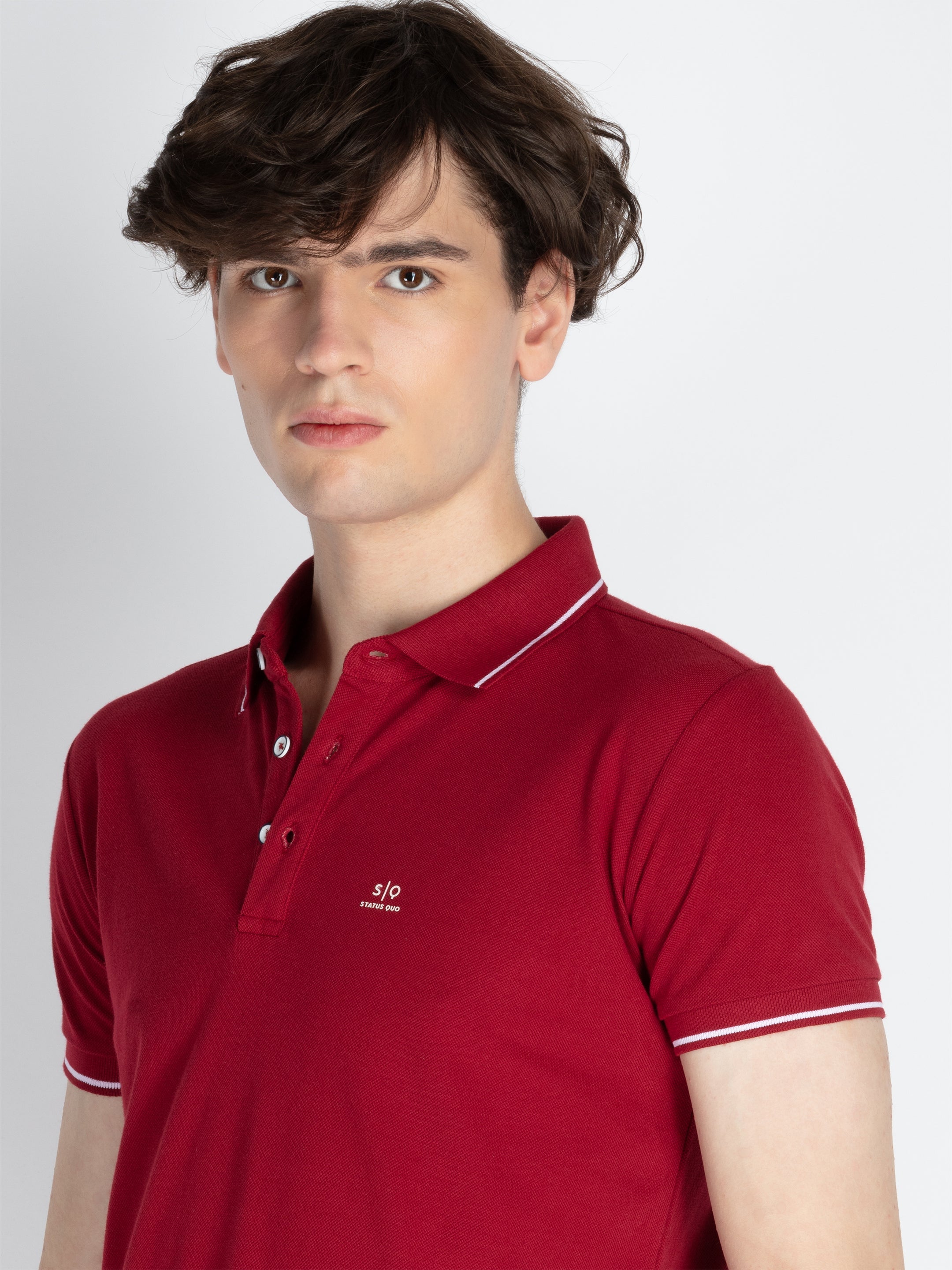 Mens Solid Regular Fit Polo T-Shirt