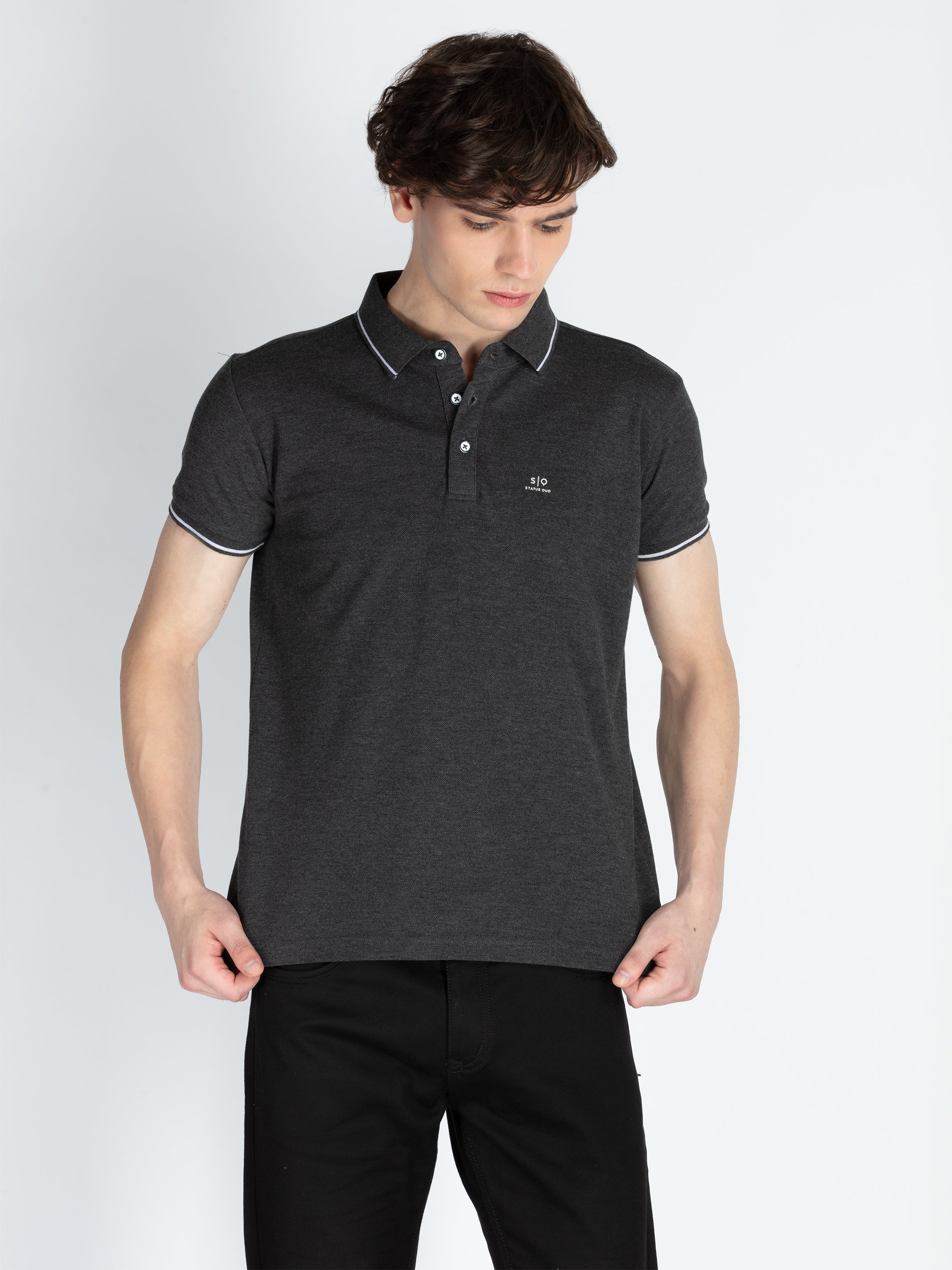 Status Quo |Men's Printed Polo T-shirt - 3XL, 4XL, 5XL