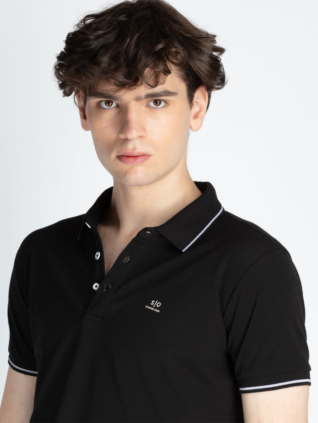 Mens Solid Regular Fit Polo T-Shirt