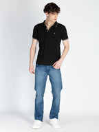 Mens Solid Regular Fit Polo T-Shirt