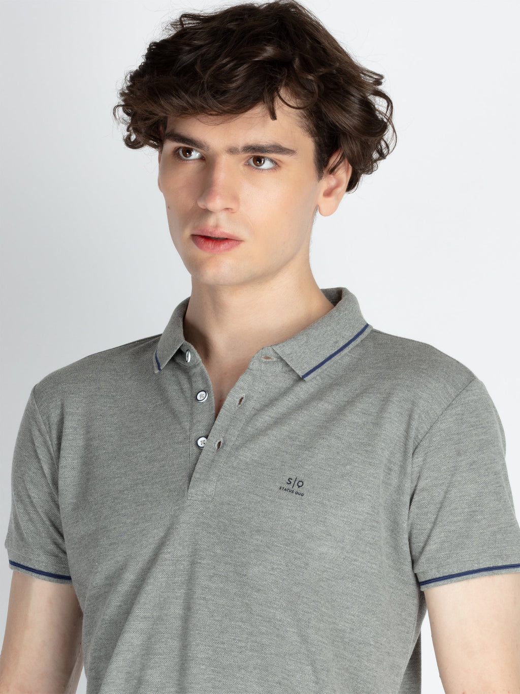 Mens Solid Regular Fit Polo T-Shirt