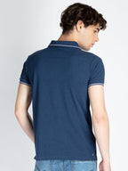 Mens Solid Regular Fit Polo T-Shirt