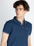 Mens Solid Regular Fit Polo T-Shirt