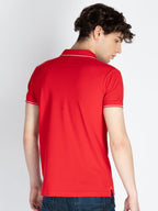 Mens Solid Regular Fit Polo T-Shirt
