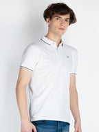 Mens Solid Regular Fit Polo T-Shirt