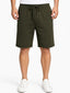 Olive Solid Knit Shorts
